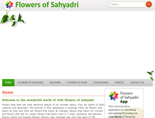 Tablet Screenshot of flowersofsahyadri.com
